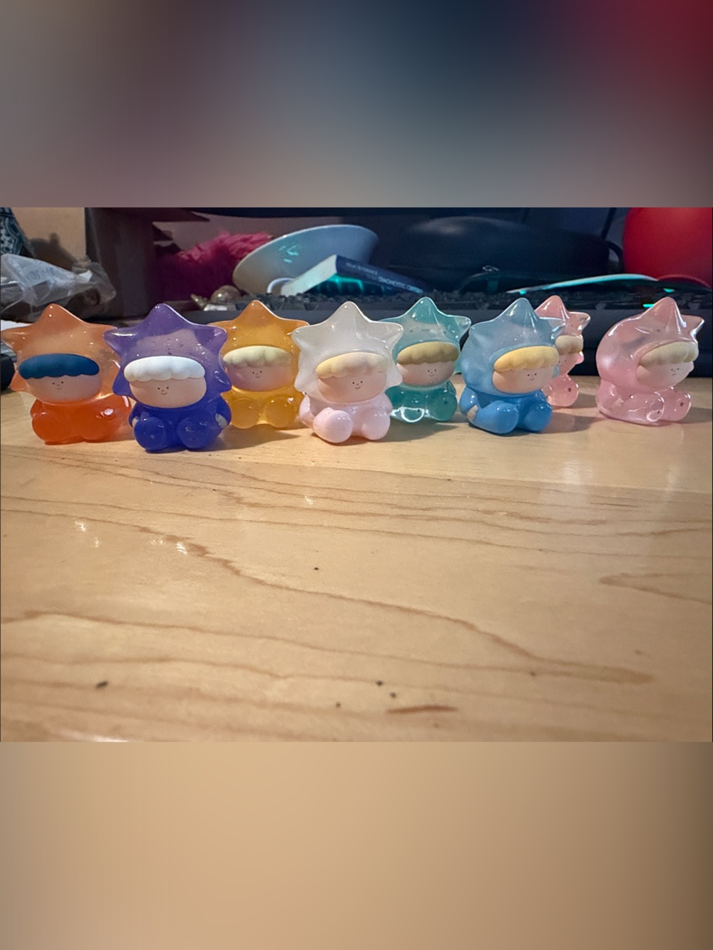 Set of Colorful Star Baby figurines